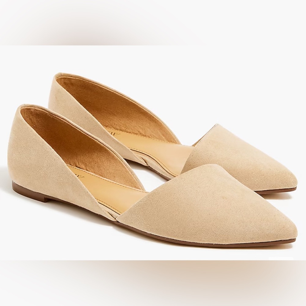 J.Crew Zoe d’Orsay flats tan